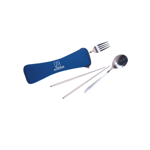 Travel Cutlery Set In Zip Pouch